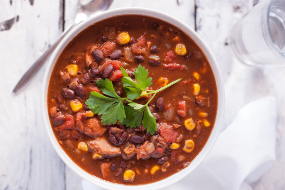 Recipe - Chicken and Blackbean Soup | 3 And A Half Cafe