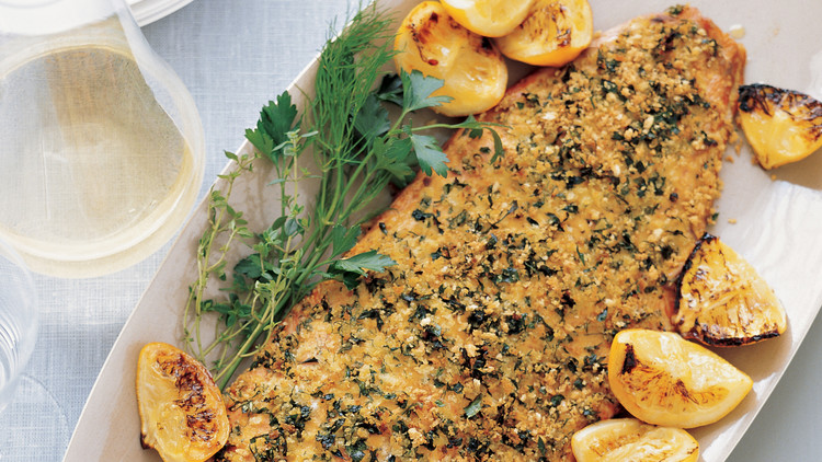 Herb and Caper Crusted Salmon Recipe | Ashishh Gupta